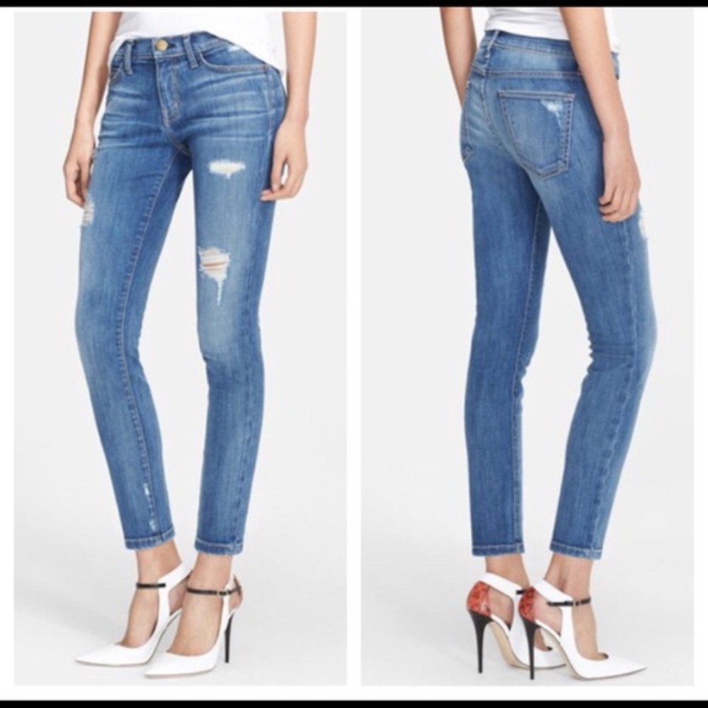 Current/Elliott Stiletto Jeans Niagara Destroy 27